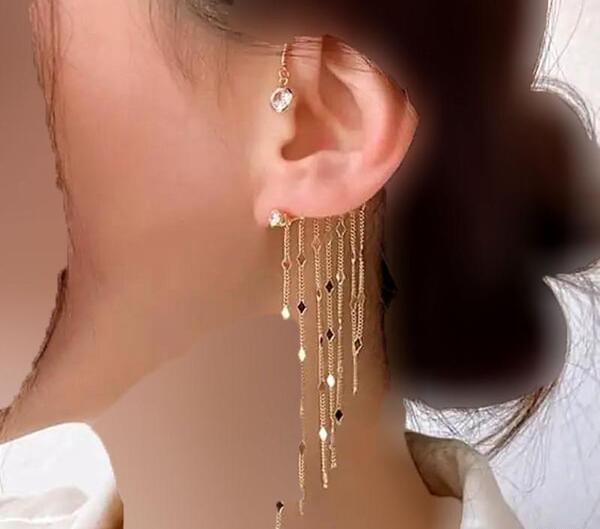 عکس مدل گوشواره آویز طلا