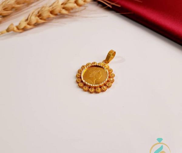 عکس پلاک طلا الیزابت