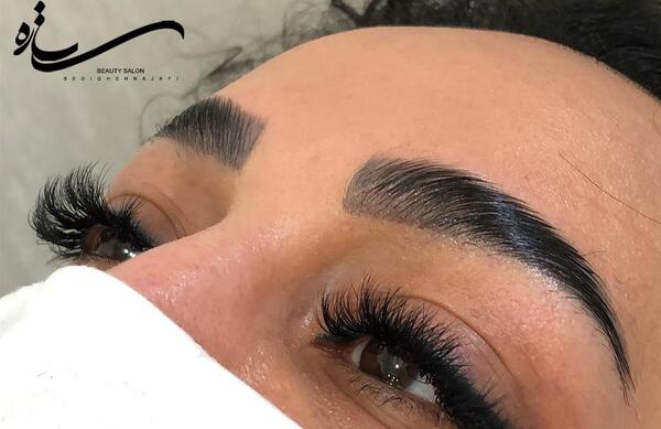 عکس قبل و بعد لیفت مژه و ابرو