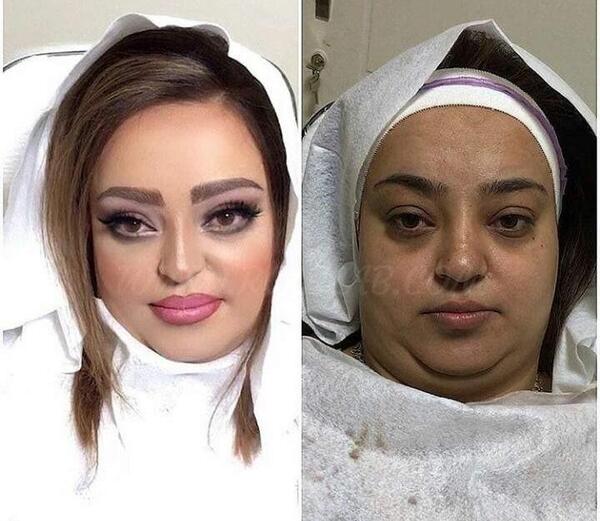 عکس گریم قبل و بعد