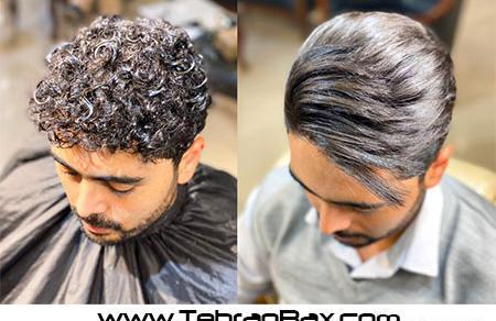 عکس قبل و بعد کراتینه مو مردانه