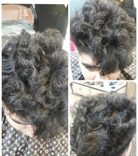 عکس قبل و بعد کراتینه مو مردانه