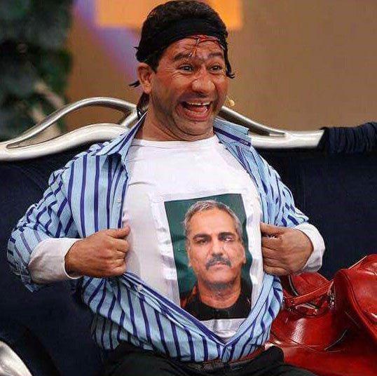 عکس مهران مدیری در برنامه دورهمی