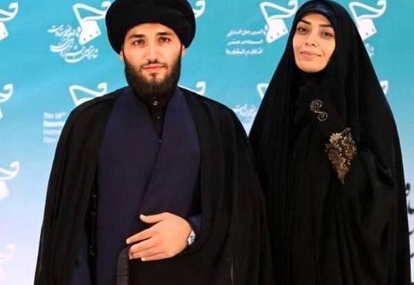 عکس محمد کاسبی با همسرش