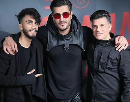 عکس مهراد جم و همسرش