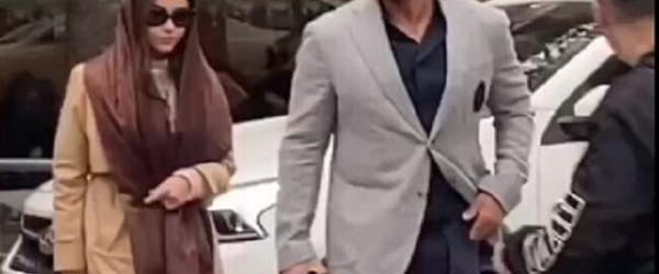 عکس محمد گلزار با زنش