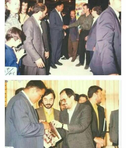عکس محمد علی کلی در حال نماز خواندن