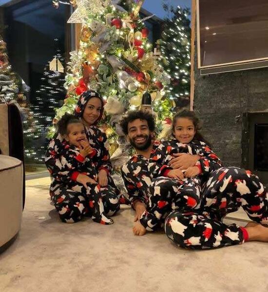 عکس محمد صلاح با همسرش