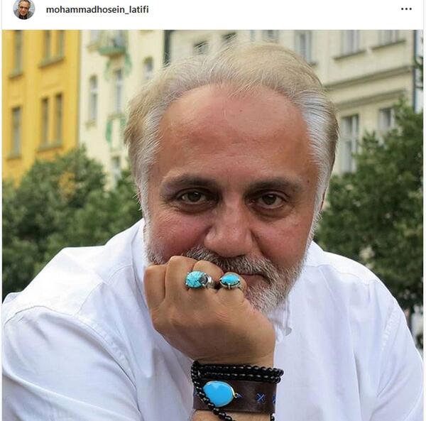عکس محمد حسین لطیفی و همسرش