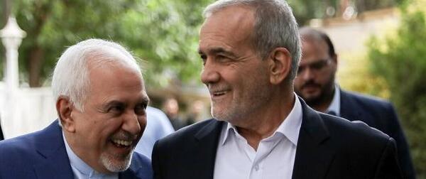 عکس محمد جواد ظریف و پزشکیان