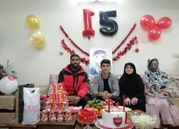 عکس محمد انصاری با همسرش