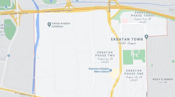 عکس هوایی از اکباتان تهران