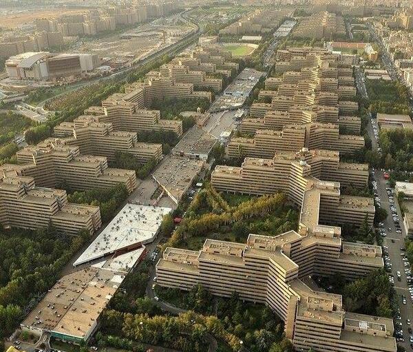 عکس هوایی از اکباتان تهران