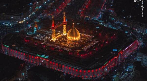 عکس هوایی کربلا و بین الحرمین