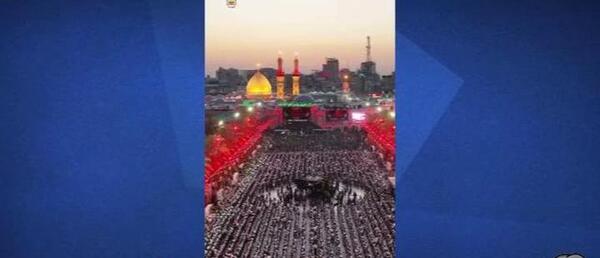 عکس هوایی از کربلا و بین الحرمین