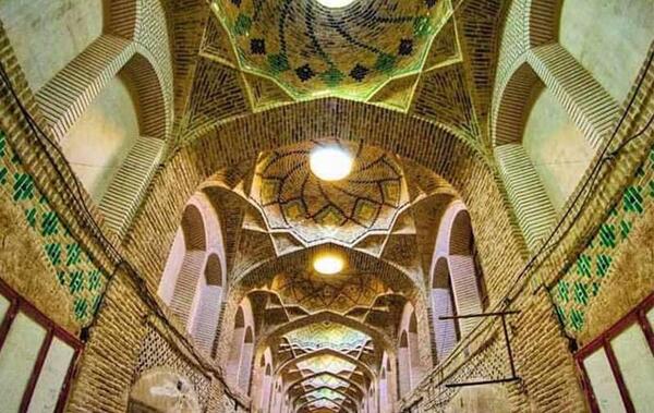 عکس هوایی بازار کرمان