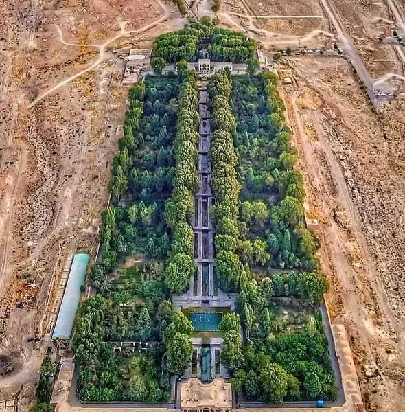 عکس هوایی بازار کرمان