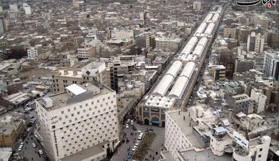 عکس هوایی بازار کرمان