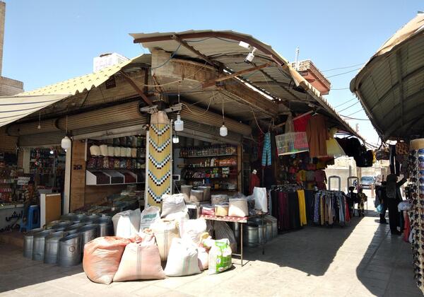 عکس هوایی بازار کرمان