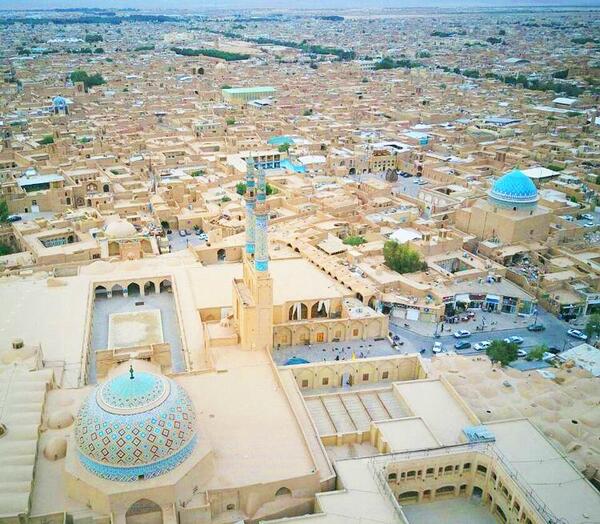 عکس هوایی از یزد