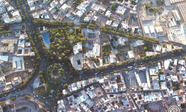 عکس هوایی قدیمی یزد