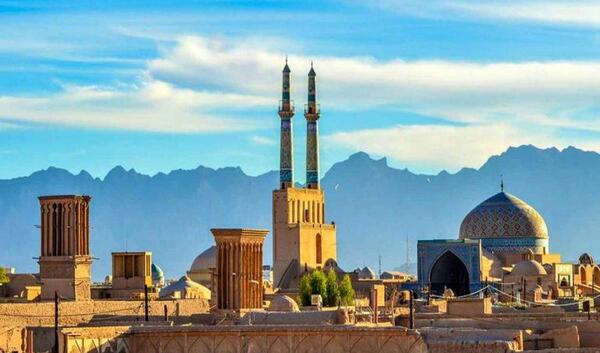 عکس هوایی بافت تاریخی یزد