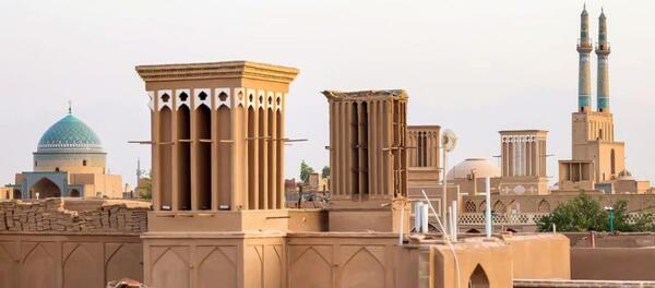 عکس هوایی بافت تاریخی یزد