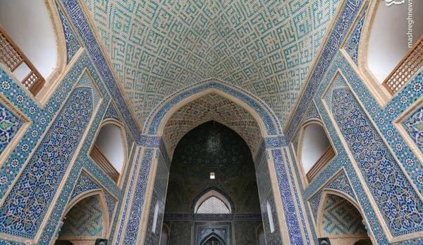 عکس هوایی از مسجد جامع یزد