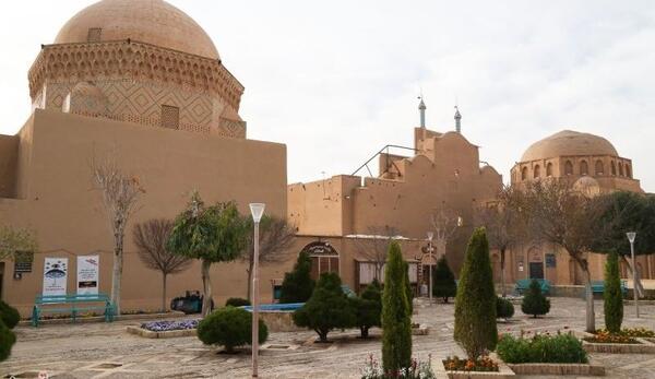 عکس هوایی از مسجد جامع یزد