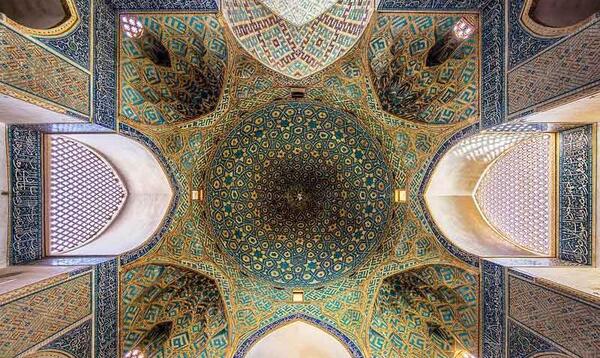 عکس هوایی از مسجد جامع یزد