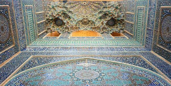 عکس هوایی از مسجد جامع یزد