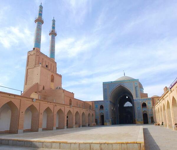 عکس هوایی از مسجد جامع یزد