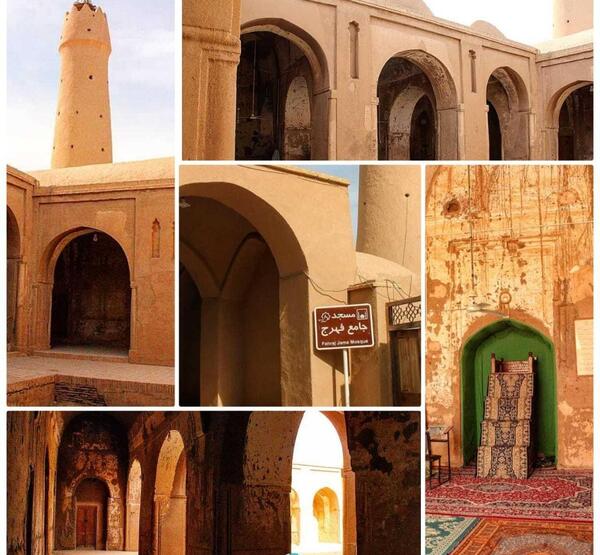 عکس هوایی از مسجد جامع یزد