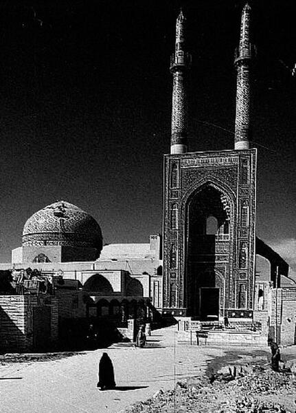 عکس هوایی از مسجد جامع یزد