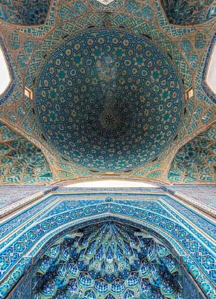 عکس هوایی از مسجد جامع یزد