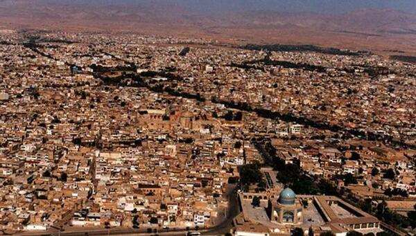 عکس هوایی شهر یاسوج