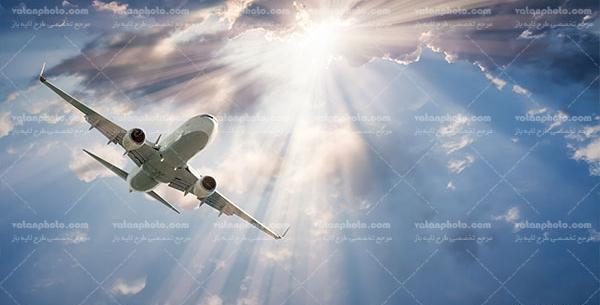 عکس با کیفیت هواپیما در آسمان