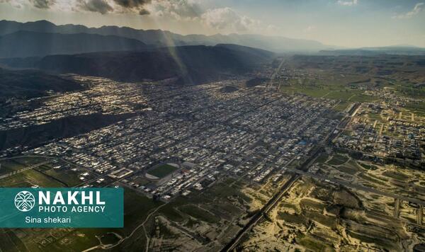 عکس هوایی از لار