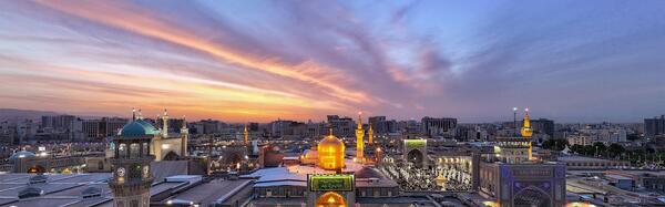عکس هوایی مشهد الرضا