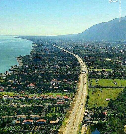 عکس هوایی از نوشهر