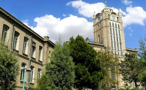 عکس هوایی از میدان ساعت تبریز