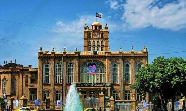 عکس هوایی از میدان ساعت تبریز