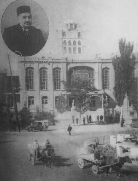 عکس هوایی از میدان ساعت تبریز