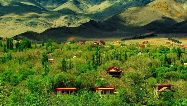 عکس هوایی قمصر