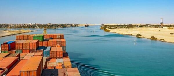 عکس هوایی از کانال سوئز