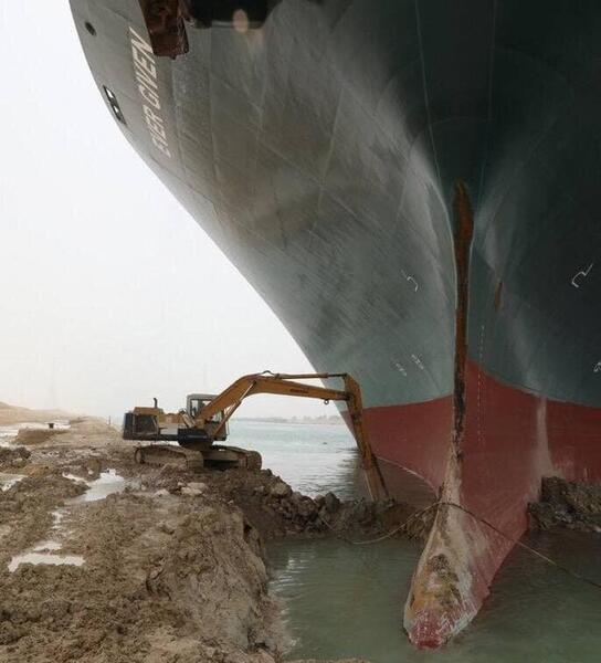 عکس هوایی از کانال سوئز