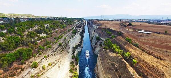 عکس هوایی از کانال سوئز