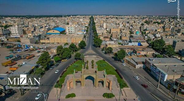 عکس هوایی از استان قزوین