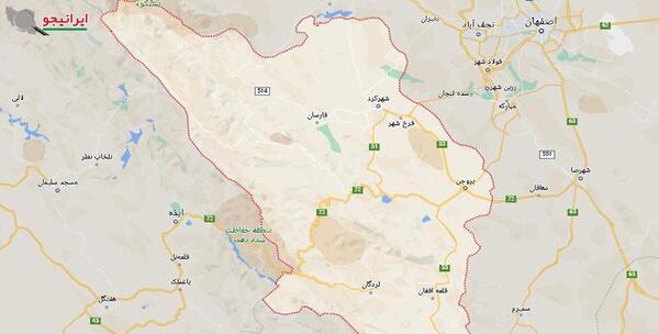 عکس هوایی فارسان