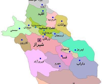 عکس هوایی استان فارس